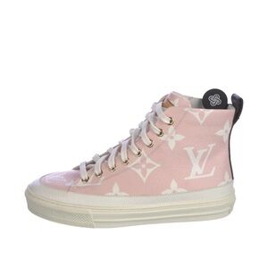 Louis Vuitton Pink High-Top Sneakers